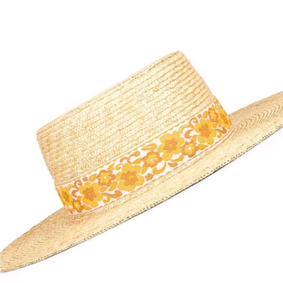 NWT Lack of Color Woven Straw Boater Hat